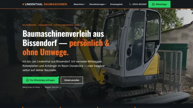 Baumaschinen Lindenthal — Astro-Referenz